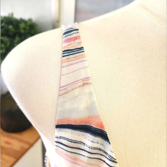 HALSTON Watercolor Maxi Dress with Side Slits - Picture 2 of 7